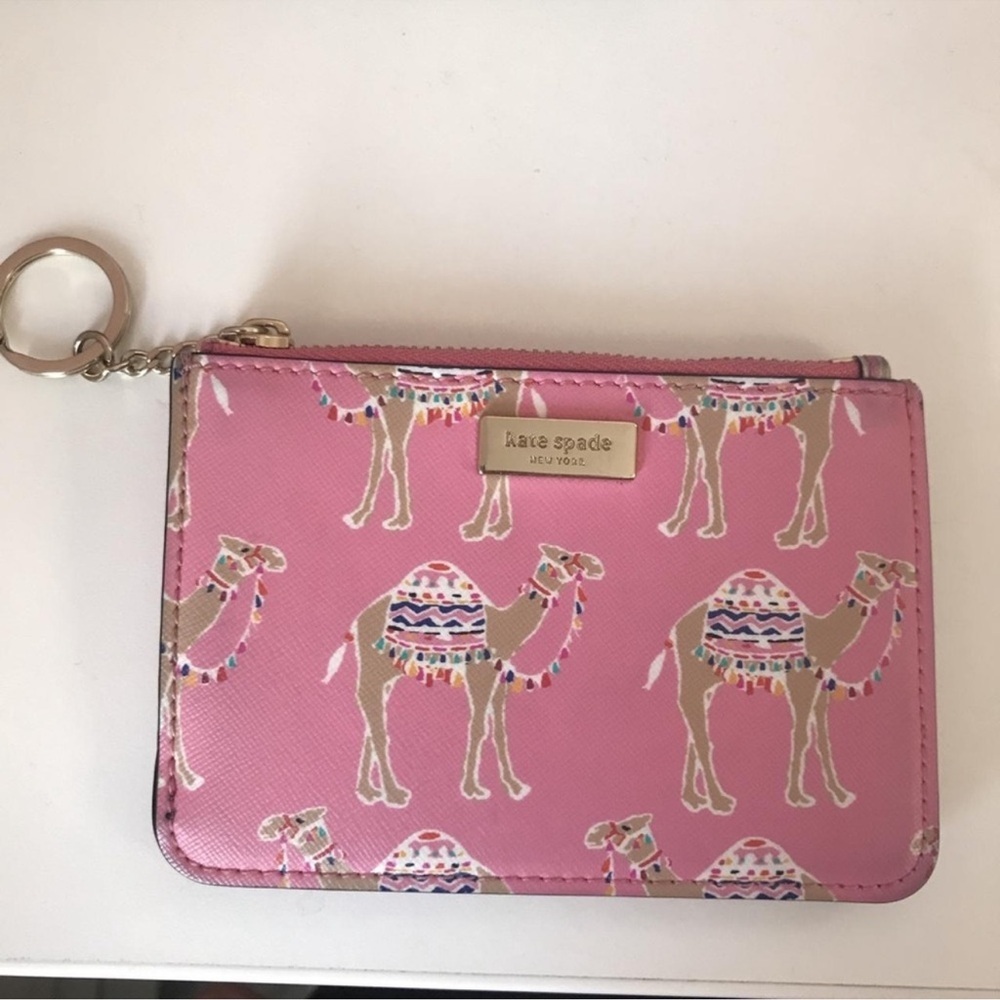 Kate Spade Camel Print Key Pouch 🐫💕